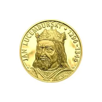 Volný čas Jan Lucemburský - 720. výročí narození zlato proof
