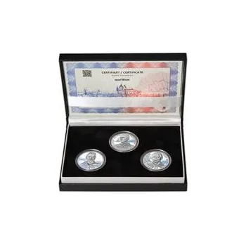 JOSEF BICAN – návrhy mince 200 Kč - sada 3x stříbro 1 Oz b.k.