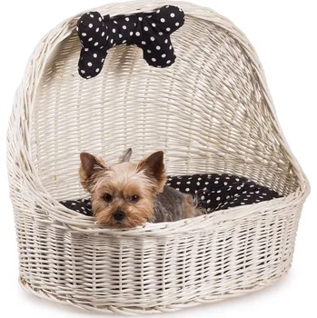 Pelíšek pro kočku Bouda stříška proutěná Dina I.