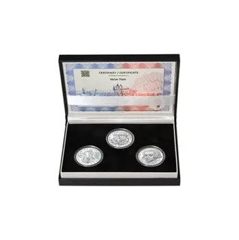 VÁCLAV THÁM – návrhy mince 500 Kč - sada 3x stříbro 1 Oz patina