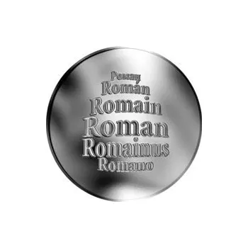 Česká jména - Roman - velká stříbrná medaile 1 Oz