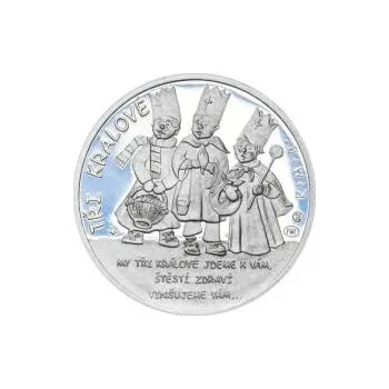 Volný čas Tři králové 50 mm stříbro Proof