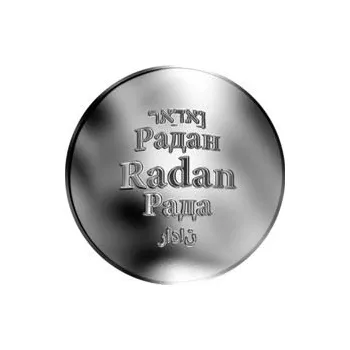 Česká jména - Radan - stříbrná medaile