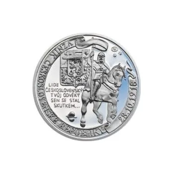 Muži 28. října - stříbro 28mm Proof