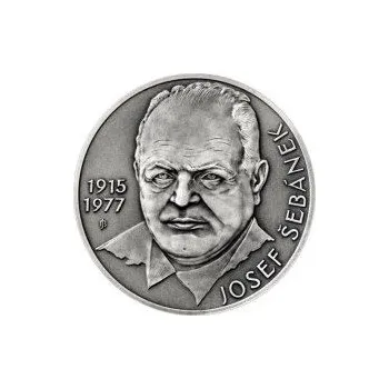 Josef Šebánek - 100. výročí narození stříbro patina