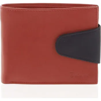 Peněženka Pánská kožená peněženka červená - Delami 11816 červená