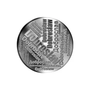 Česká jména - Dobroslav - velká stříbrná medaile 1 Oz