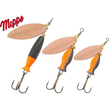 Nástraha MEPPS rotační třpytka Aglia Long Heavy Cooper Black Orange velikost: 2/16 g