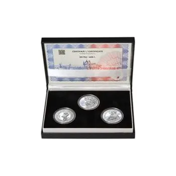 JAN HUS - sada I. – návrhy mince 10000 Kč sada 3x stříbro 1 Oz b.k.