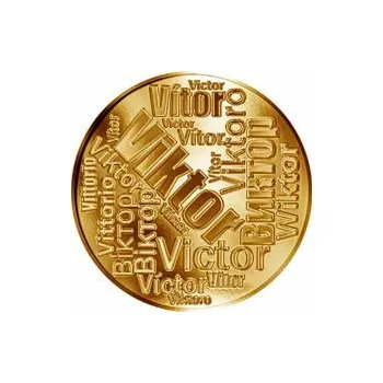 Česká jména - Viktor - velká zlatá medaile 1 Oz
