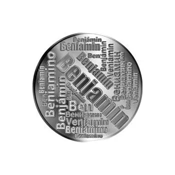 Česká jména - Benjamín - velká stříbrná medaile 1 Oz
