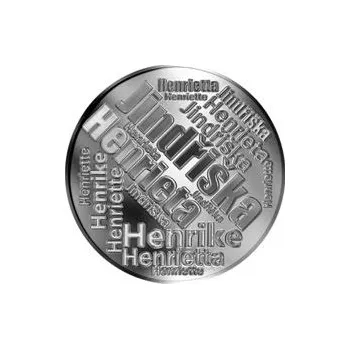 Česká jména - Jindřiška - velká stříbrná medaile 1 Oz
