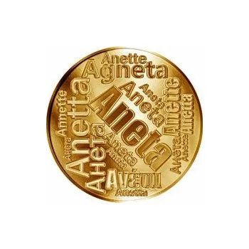 Česká jména - Aneta - velká zlatá medaile 1 Oz