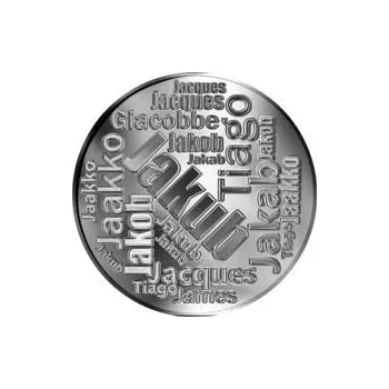 Česká jména - Jakub - velká stříbrná medaile 1 Oz