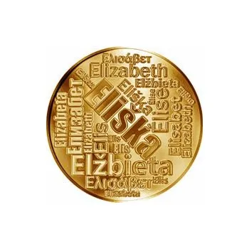 Česká jména - Eliška - velká zlatá medaile 1 Oz
