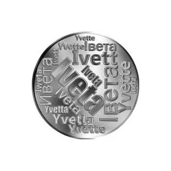 Česká jména - Iveta - velká stříbrná medaile 1 Oz