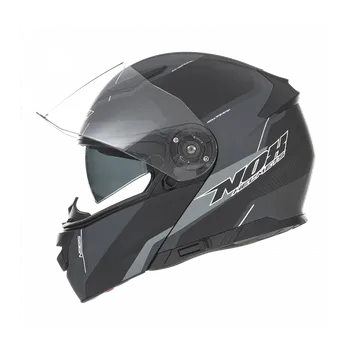 Helma na motorku NOX Score N965 černá matná/šedá