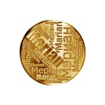 Česká jména - Marián - velká zlatá medaile 1 Oz