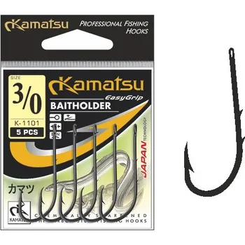 Rybářský háček Kamatsu - Háček Baitholder s očkem vel.4/0