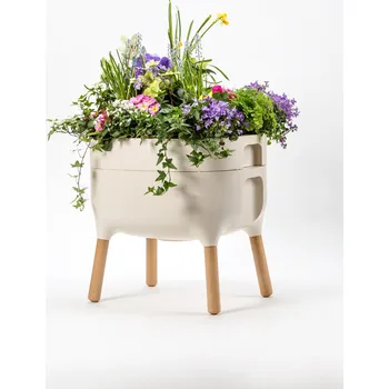 Plastia Urbalive nízká pěstební nádoba, slonová kost