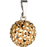 EVOLUTION GROUP CZ Stříbrný přívěšek s kulička Crystals from Swarovski® Gold - 734080.5 Gold
