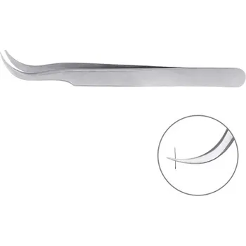 Péče o řasy a obočí BL LASHES ZAHNUTÁ PINZETA typ S (120 mm)