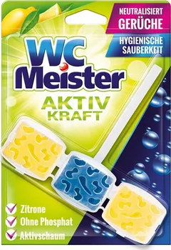 Čisticí prostředek na WC WC Meister Aktiv Kraft závěska do WC citron 45 g