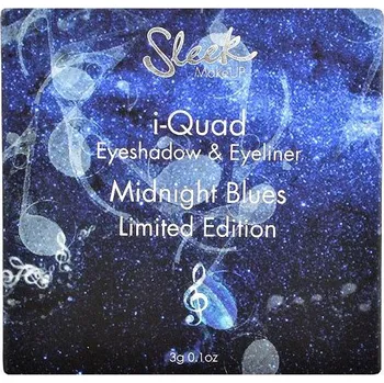 Přípravek na oči Sleek MakeUp i-QUAD-Midnight Blues- paletka očních stínů a gelová linka