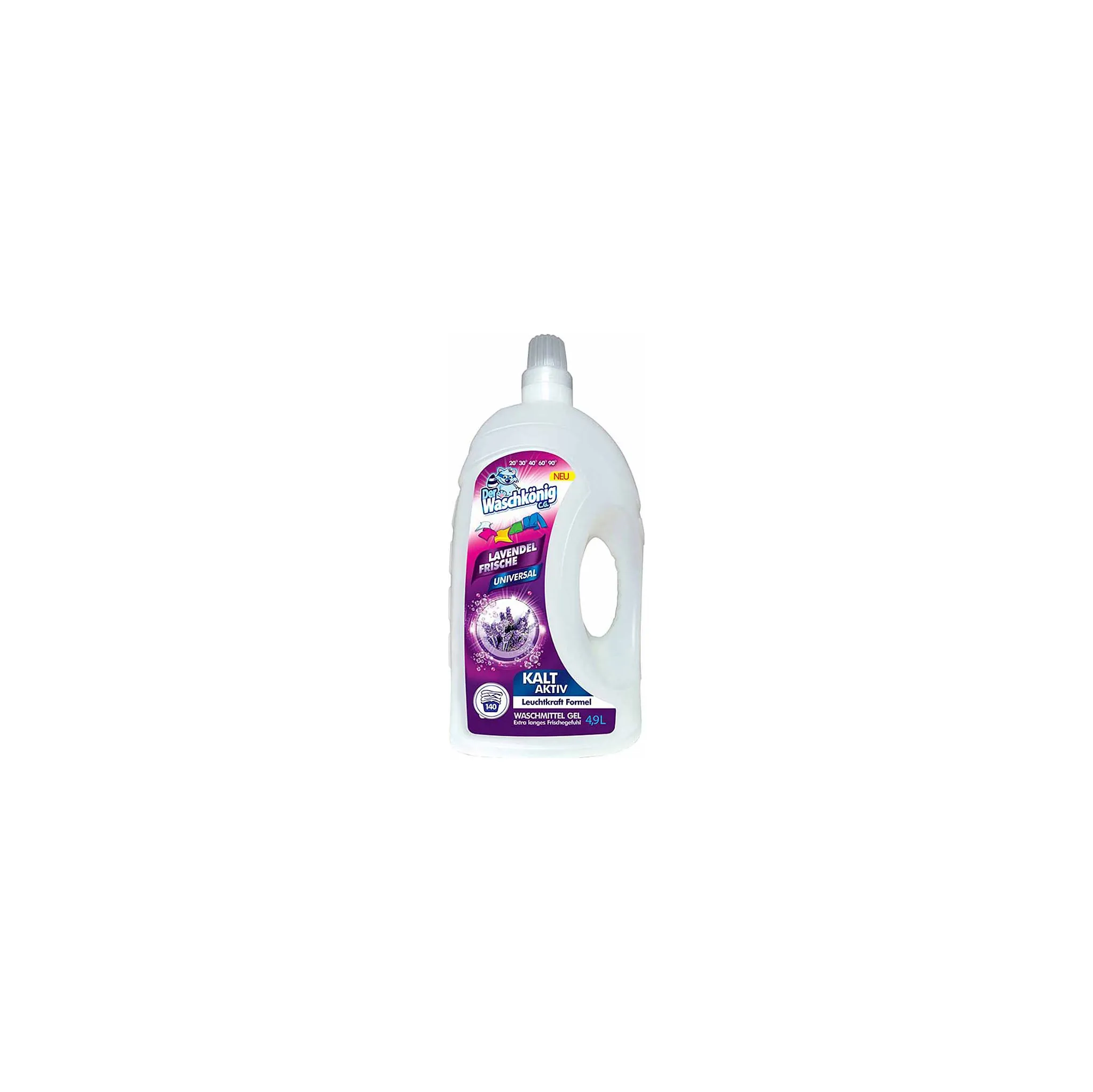 Fotografie 1 - Prací gel Der Waschkönig Universal Levandel Frische prací gel 4,9 l