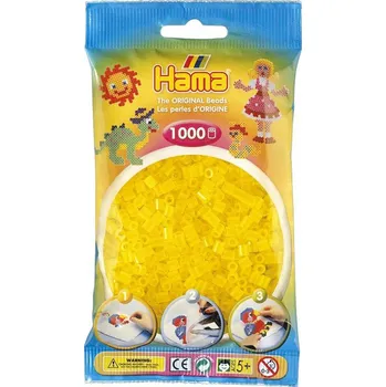 zažehlovací korálek Hama Beads Midi H207-14 průhledné žluté 1000 ks