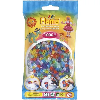 zažehlovací korálek Hama Beads Midi H207-54 průhledné s glitrem 1000 ks