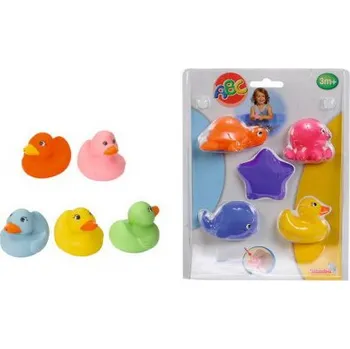Hračka pro nejmenší Simba Stříkací zvířátka 5cm, 5ks - KAČENKY Simba