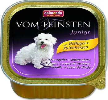 Krmivo pro psa Animonda paštika Junior drůbeží/krůtí srdce 150 g
