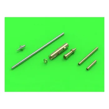 Plastikový model Master 1/32 MiG-15 & MiG-15bis - gun barrels set, antenna base & Pitot Tube