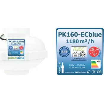 Domácí ventilátor PRIMAKLIMA Ventilátor PRIMA KLIMA 160 EC - 1180m3/h - Ø160mm