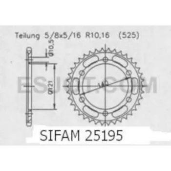 Auto-moto Sifam Rozeta pro Cagiva 25195CZ45