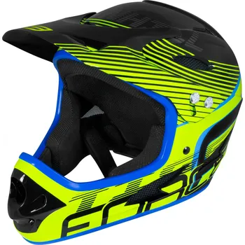 Cyklistická přilba Force Tiger černá/žlutá/modrá S/M