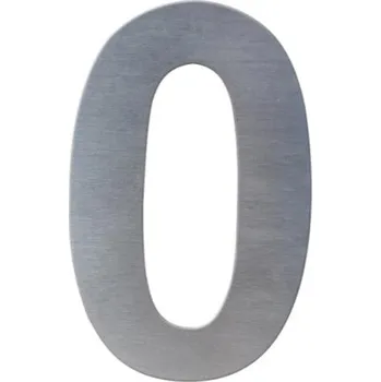 Domovní cedule DOLS DLS-C-0 - nerezová číslice 0, číslo na dům, výška 150 mm