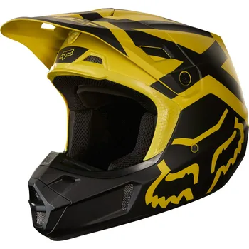 Helma na motorku Integrální přilba - FOX V2 Preme 2019 - Dark Yellow XS