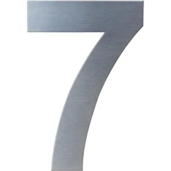 Domovní cedule DOLS DLS-C-7 - nerezová číslice 7, číslo na dům, výška 150 mm