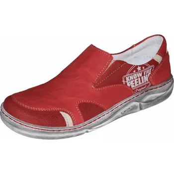 Dámské lodičky Kacper dámské mokasíny 2-6416 Barva: červená, Velikost: 36