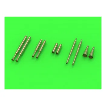 Plastikový model Master 1/32 F6F Hellcat - night fighters armament (.50 cal Brownings and 20mm cannon tips with flash hiders)