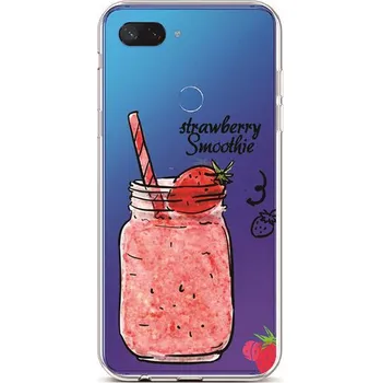 Pouzdro na mobilní telefon Kryt Xiaomi Mi 8 Lite silikon Strawberry Smoothie (obal neboli pouzdro na Xiaomi Mi 8 Lite)