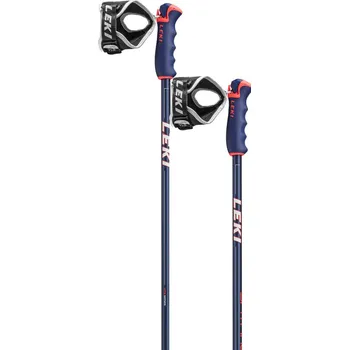 Sjezdové lyžování Leki Spitfire S modré/bílé/červené 2018/19