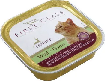 Krmivo pro kočku First Class paštika se zvěřinou 100 g