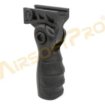 A.C.M. Sklopná taktická rukojeť na RIS lištu - černá