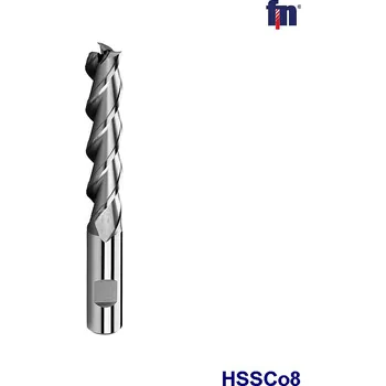 Fréza Fréza válcová čelní 3břitá dl. HSSCo8 D10x45x95 (Fréza válcová čelní DIN844L HSSCo8 Dxl 10x45x95)