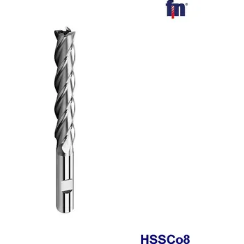 Fréza Fréza válcová čelní 5břitá edl. HSSCo5 D18x100x160 (Fréza válcová čelní extra dlouhá HSSCo5 D18x100x160)