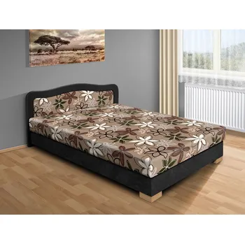 Postel Nabytekmorava Levná postel s úložným prostorem Apollo 200x120 Barva: černá/hnědá