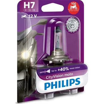 Žárovka Philips H7, CityVision Moto 12972CTVBW